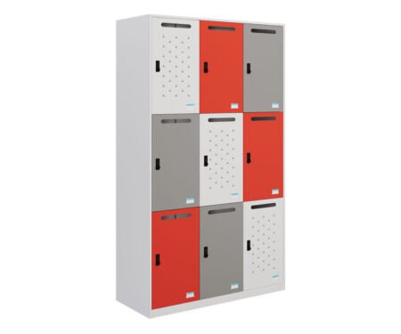Tủ locker khóa số 9 ngăn TU983-3KS