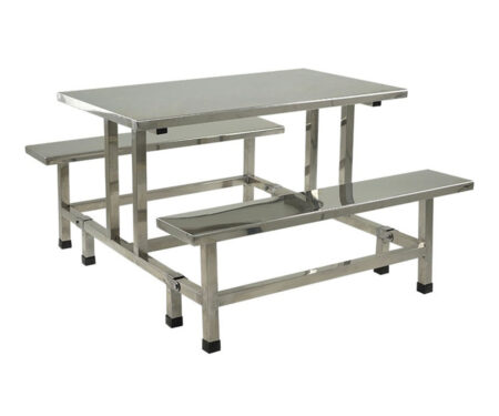Bàn ghế ăn công nghiệp inox BA06I