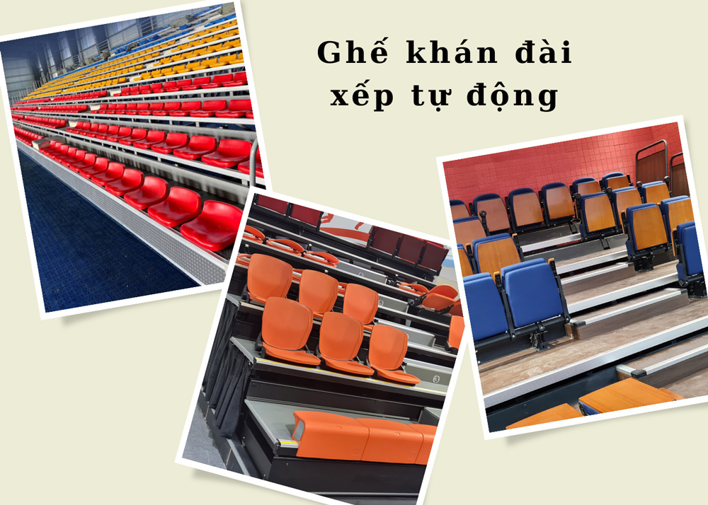 Ghế khán đài xếp tự động