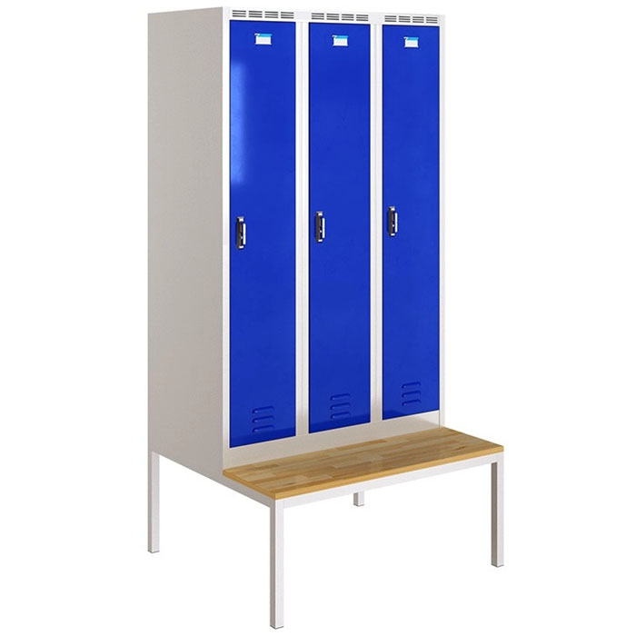 Ghế phòng thay đồ GTD01 khung thép mặt gỗ